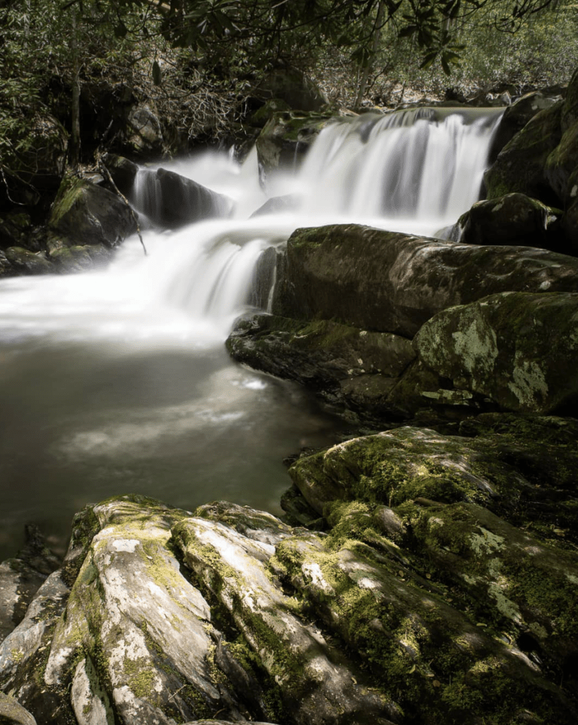 Indian Flats Falls - Gatlinburg, Tennessee - Middle Prong Trail